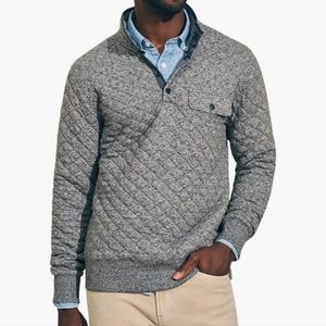 Faherty Epic Quilted Pullover Size S
